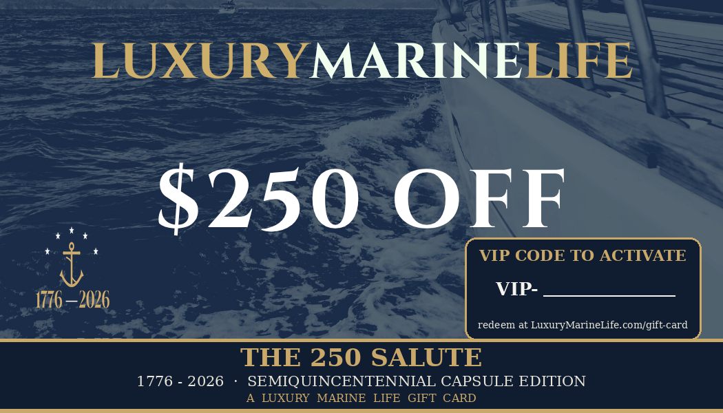 The 250 Salute $250 gift card with VIP activation code - Luxury Marine Life edition